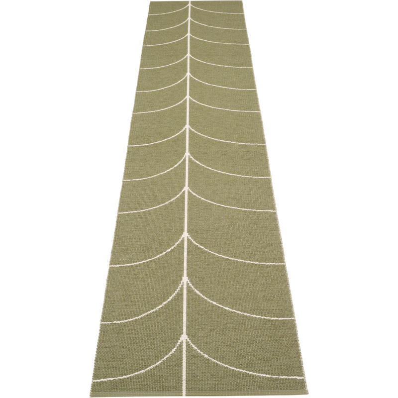 Leif Plastic Rug Pine / Vanilla, 70x360 cm