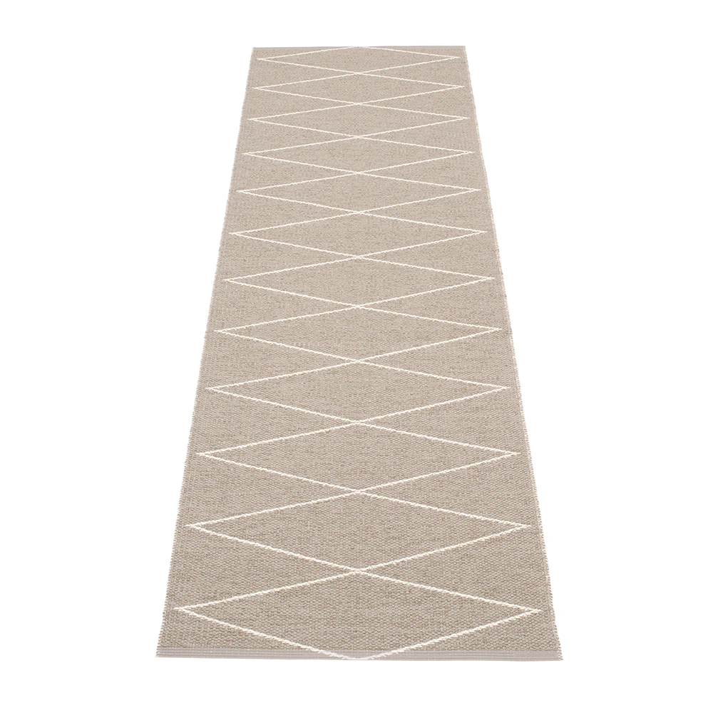 Max Rug 70x160 cm, Mud/Vanilla from Pappelina | RoyalDesign.co.uk