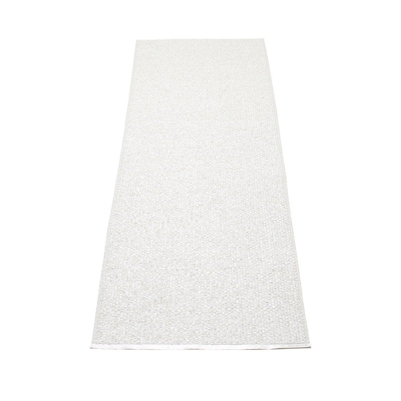 Svea Rug White Metallic/White, 70x320 cm