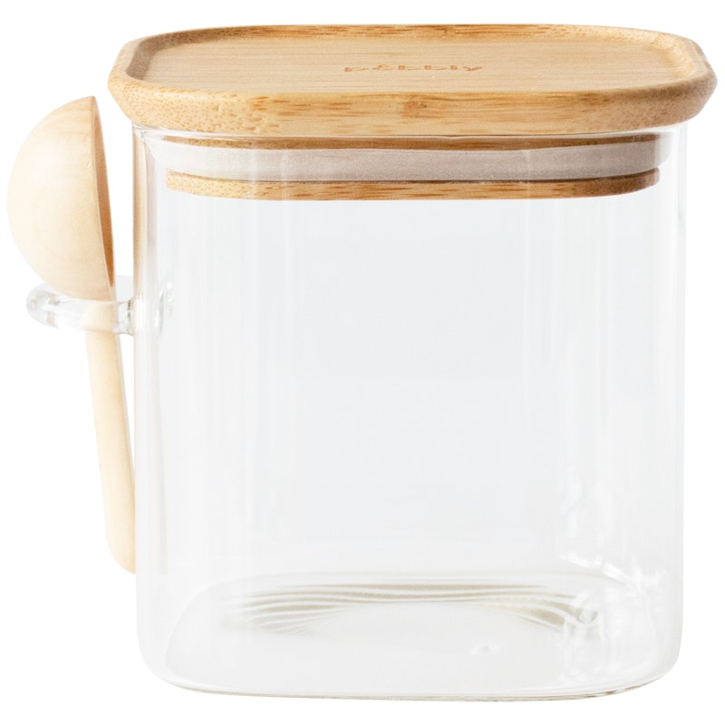 Glass Jar With Spoon, 80 cl