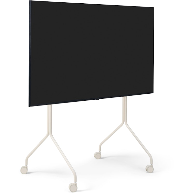 Moon Rollin' Tall Tv Stand, Pearl
