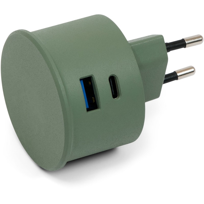 Power Adapter, Mossy Green