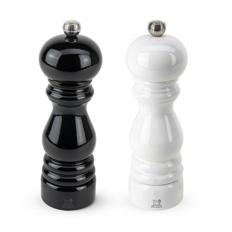 Paris Spice Mills 2-pack 18 cm, Black / White