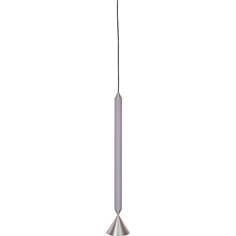 Apollo 59 Pendant, Light Grey / Polished Aluminium