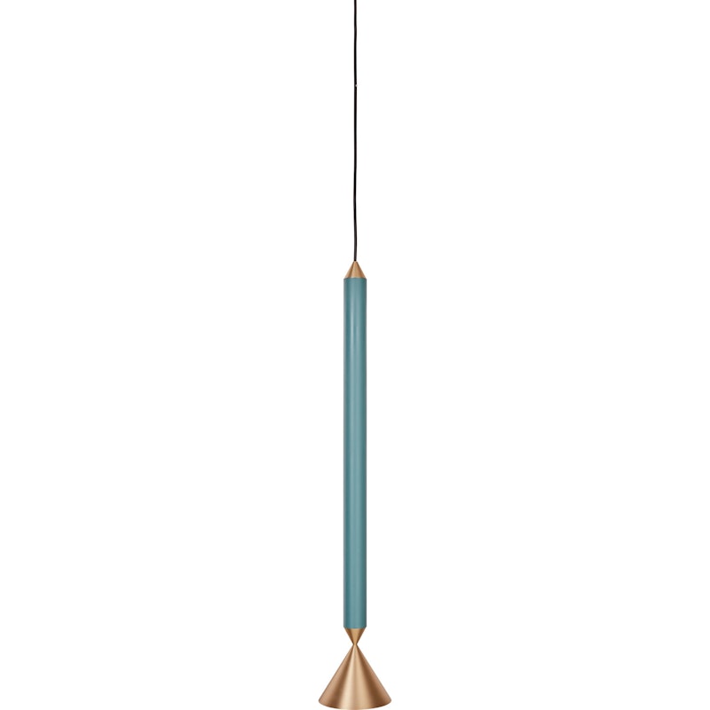 Apollo 59 Pendant, Deep Sea / Polished Brass