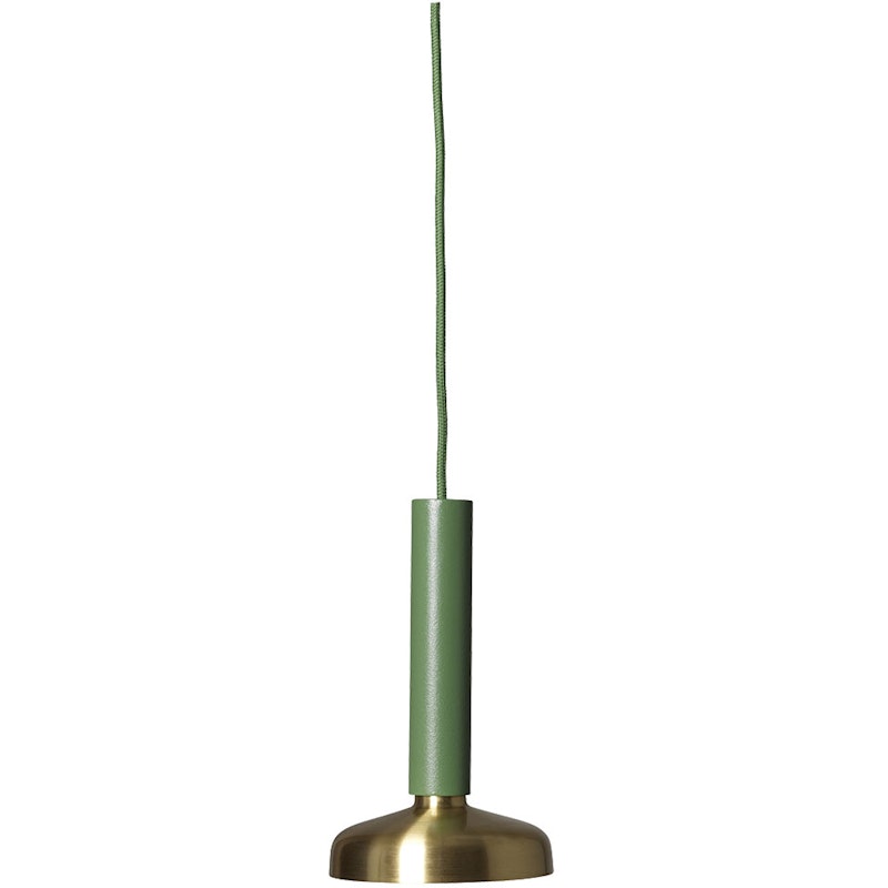 Blend 9 Pendant, Green / Brass