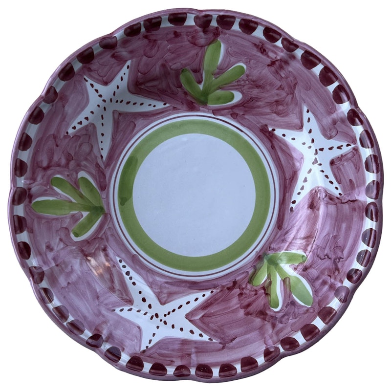 Amalfi Deep Plate 23 cm, Pink