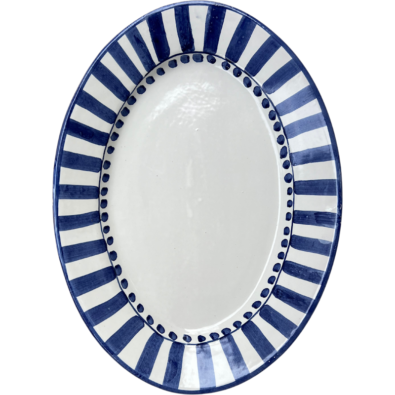 Riviera Serving Dish Oval 37 cm, Blue