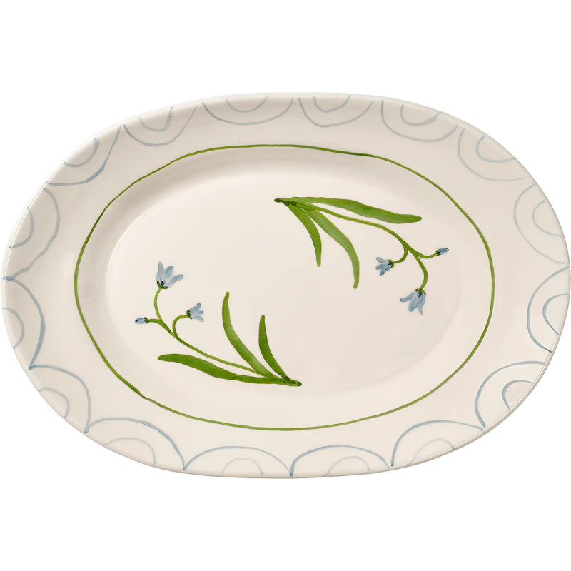 Cottage Flower Serving Plate Blue Bell 26 cm