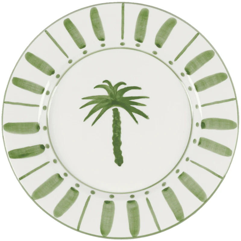 Cannes Side Plate 22 cm, Green
