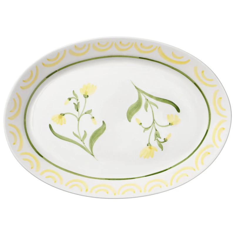 Cottage Flower Serving Plate, 32 cm