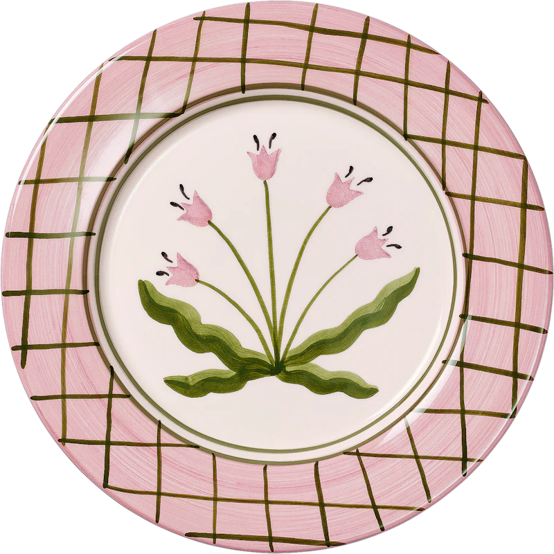 Tulip Dinner Plate Madelen Möllard x Pick a Poppy 28 cm, Pink