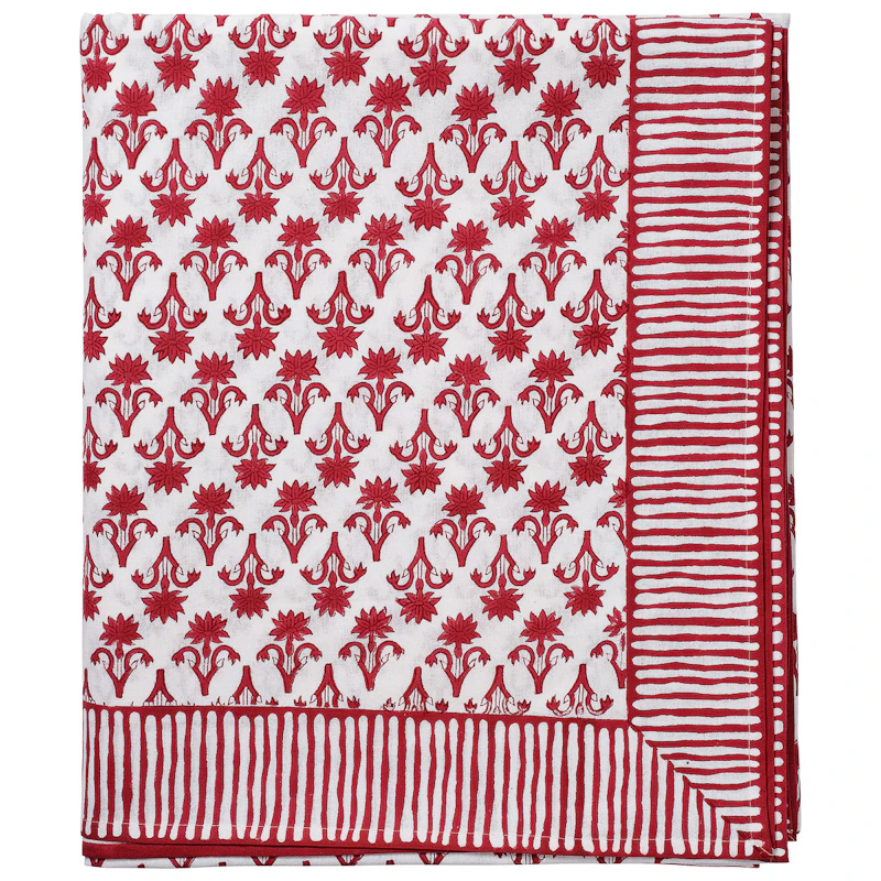 Lily Table Cloth 150x250 cm, Burgundy