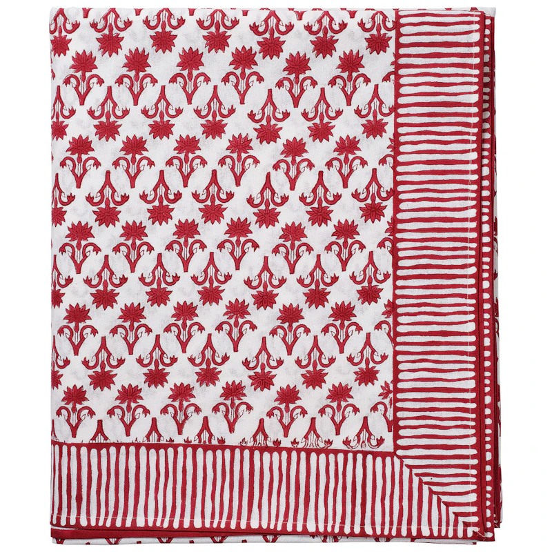 Lily Table Cloth 150x350 cm, Burgundy