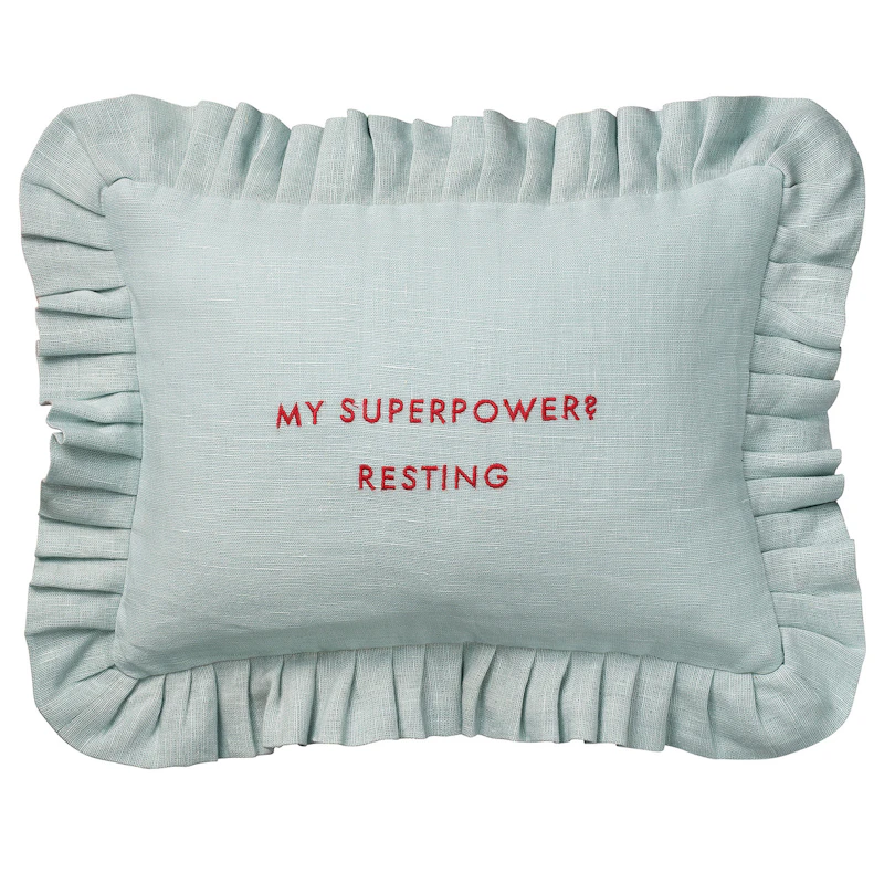 Quote Cushion Cover 30x40 cm, Teal