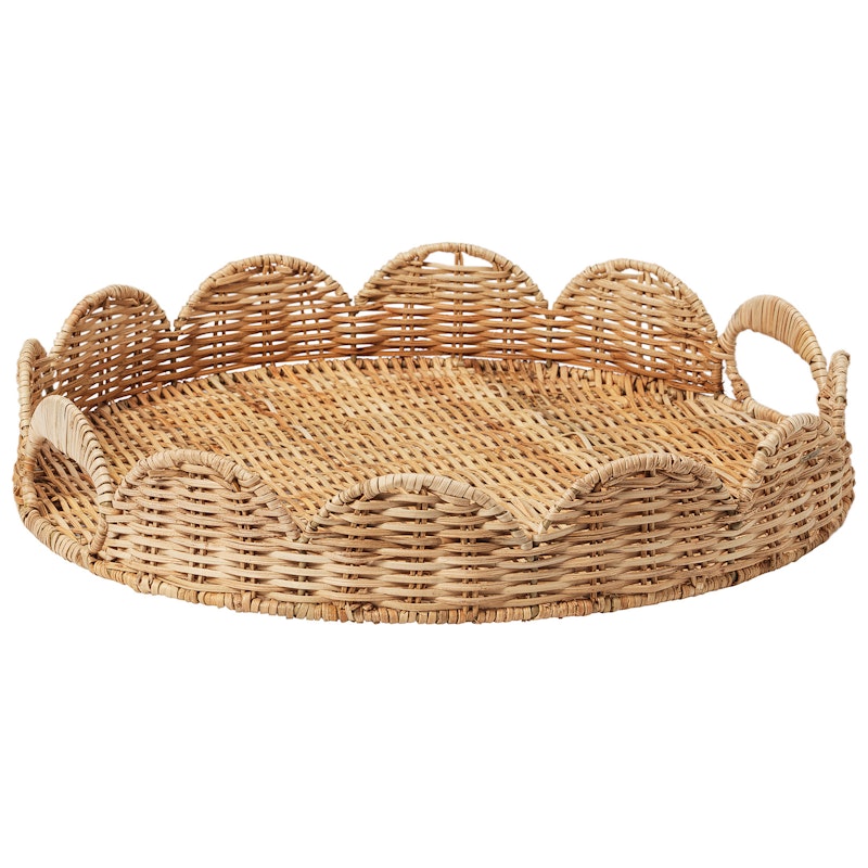 Scallop Tray Natural, 40 cm