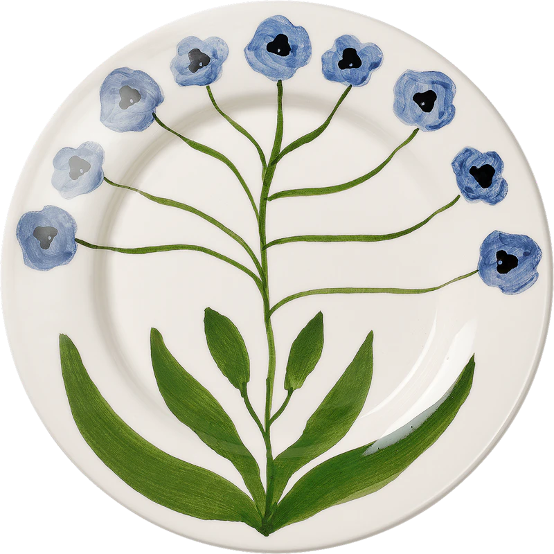 Pansy Side Plate Madelen Möllard x Pick a Poppy 22 cm