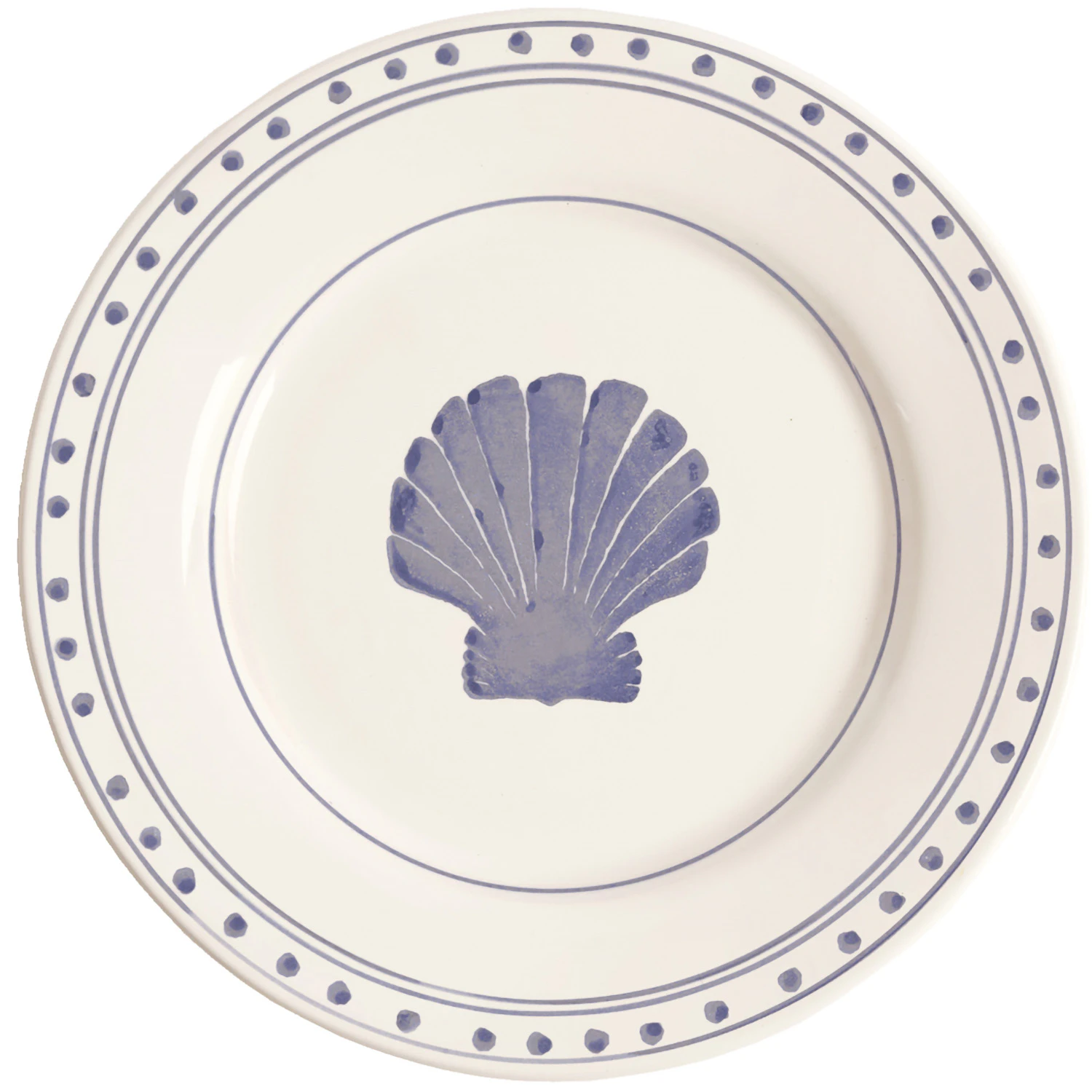 Shell Plate 28 cm, Blue from Pick a Poppy | RoyalDesign.co.uk