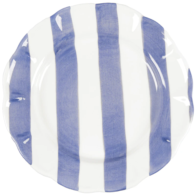 Stripe Plate 28 cm, Blue