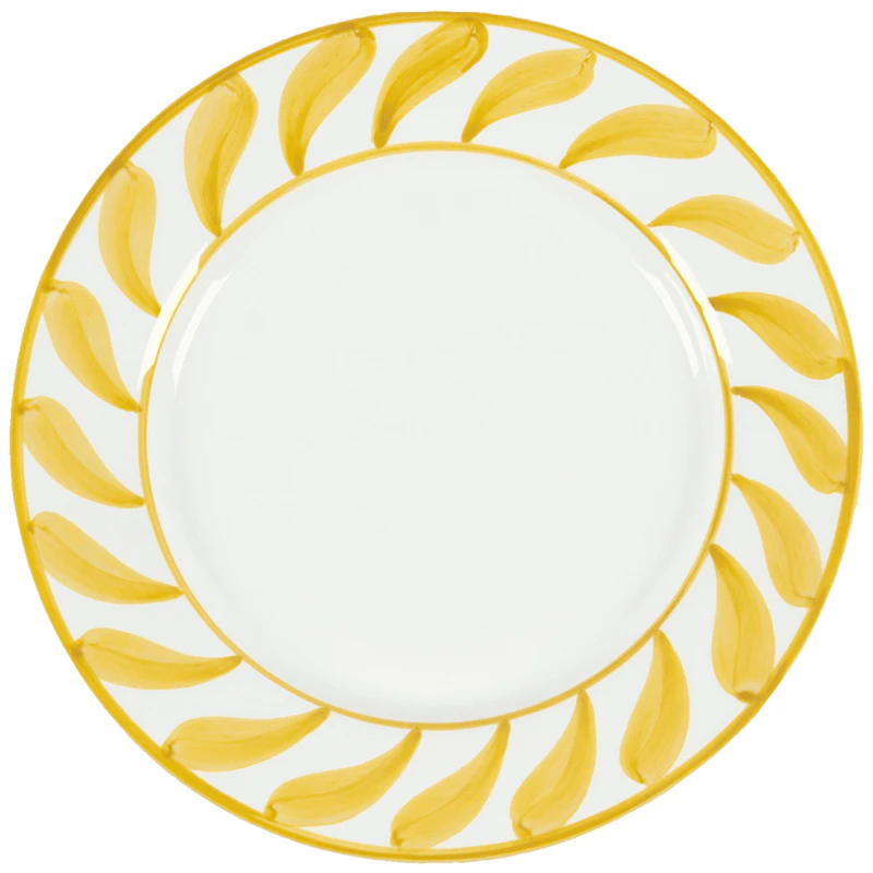 Swirl Plate 28 cm, Yellow