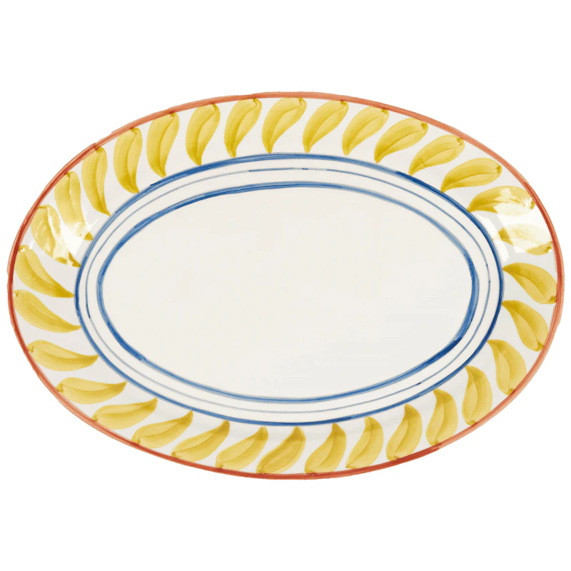 Swirl Serving Plate 32 cm, Yellow