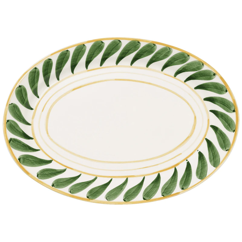 Swirl Serving Plate 32 cm, Green