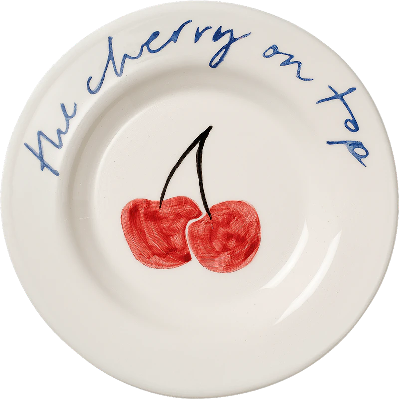 Cherry Tapas Plate 15 cm, Red