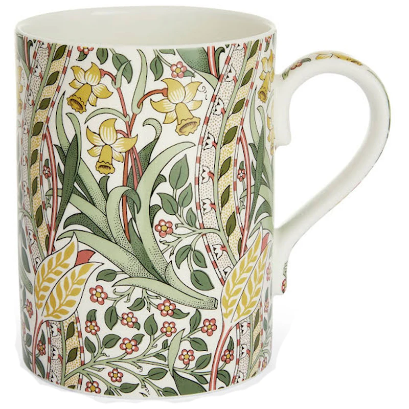 William Morris & Co Mug, Daffodil/Bayleaf Madder