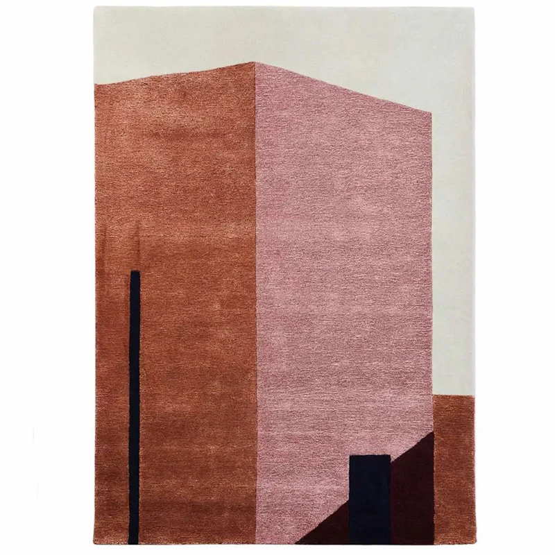 Arqui 1 Rug 170x240 cm, Red/Peach