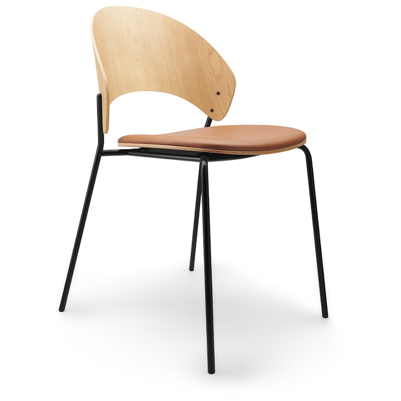 Dosina Chair, Oak / Cognac Leather