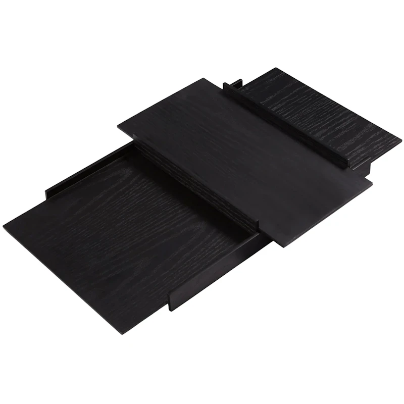 KANSO Tray Set 2 Pieces, Black Stained Ash
