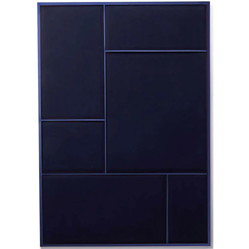 Nouveau Pin Notice Board Large, Navy Blue