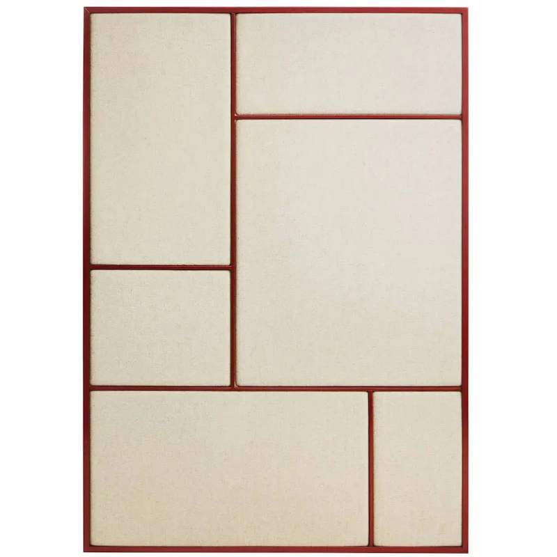 Nouveau Pin Notice Board Large, Basque Red