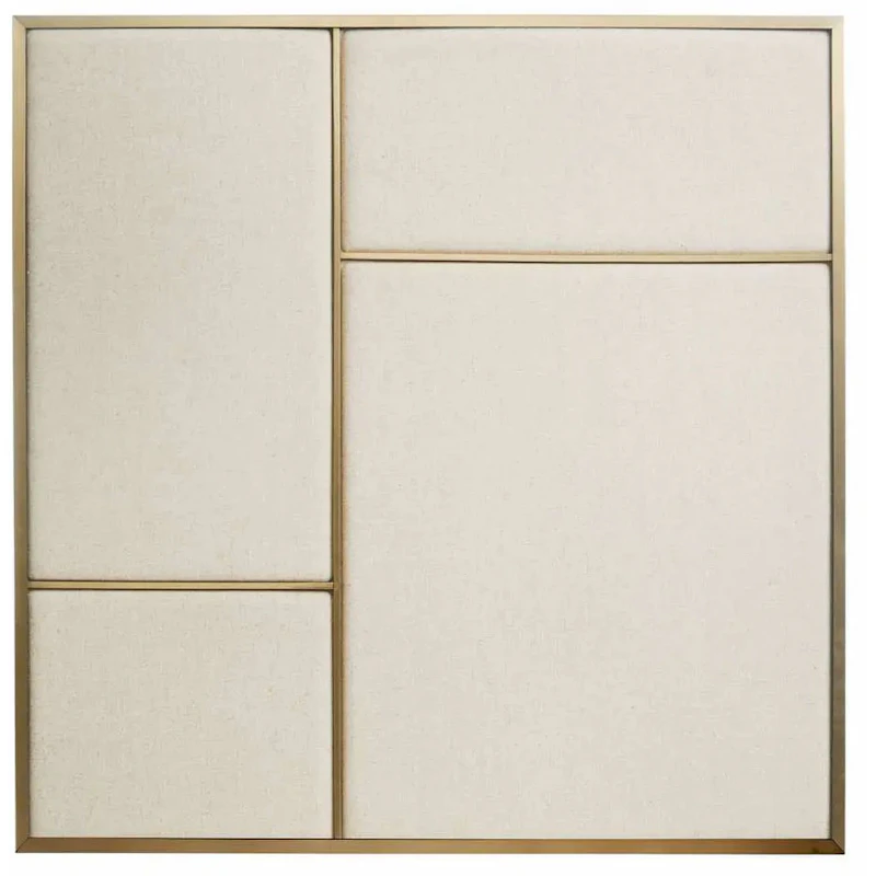 Nouveau Pin Notice Board Medium, Brass / Canvas