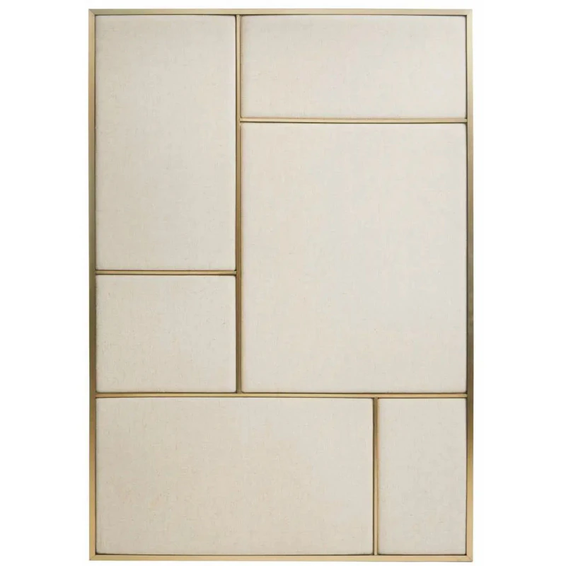 Nouveau Pin Notice Board Large, Brass / Canvas
