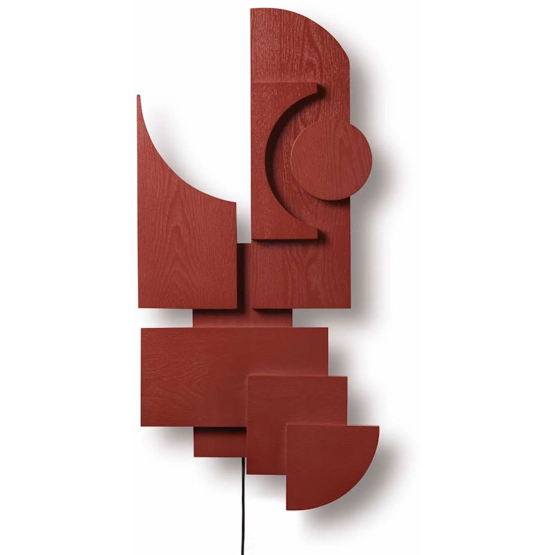 Totem Deco Wall Lamp, Basque Red