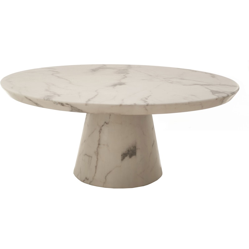 Disc Coffee Table, White