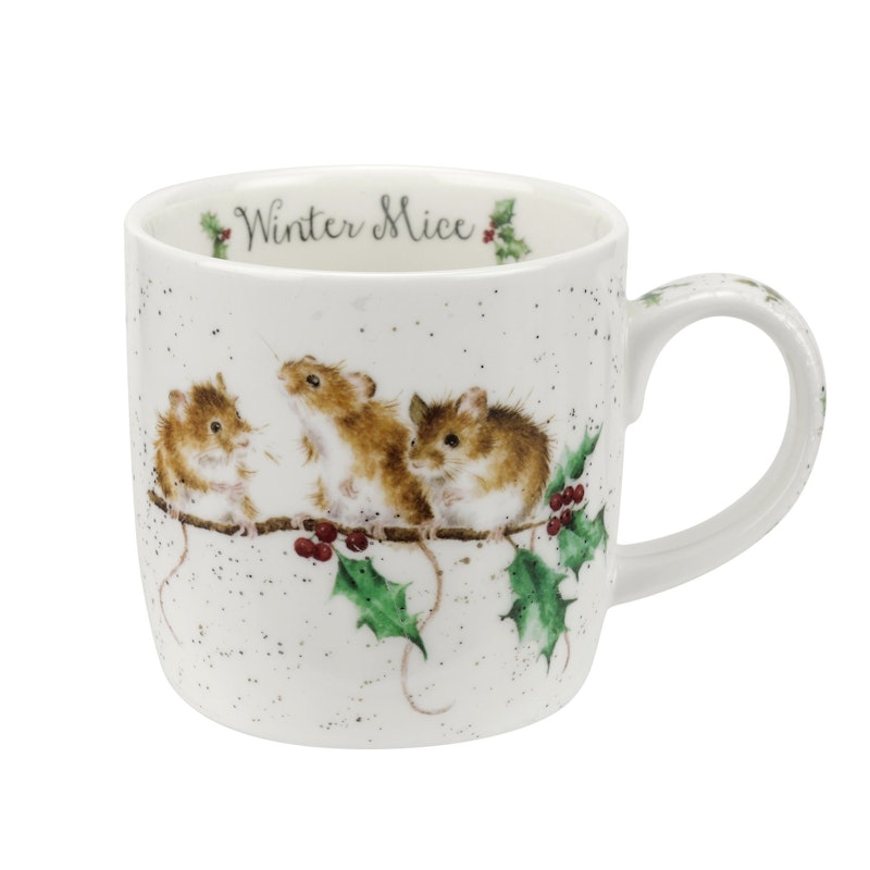 Royal Worcester Wrendale Winter Mice Mug, 31 cl