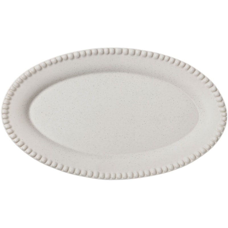 Daria Platter Oval 35 cm, Cotton White