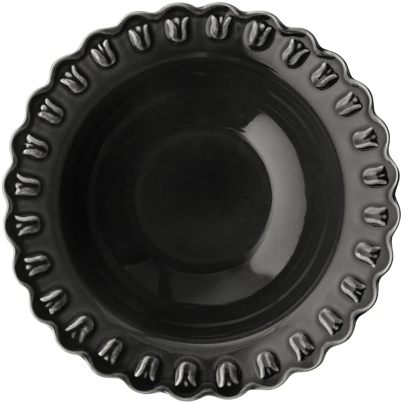 Tulipa Serving Bowl 30 cm, Almost Black