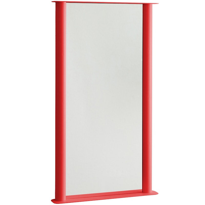 Pipeline Wall Mirror 66x117.5 cm, Red