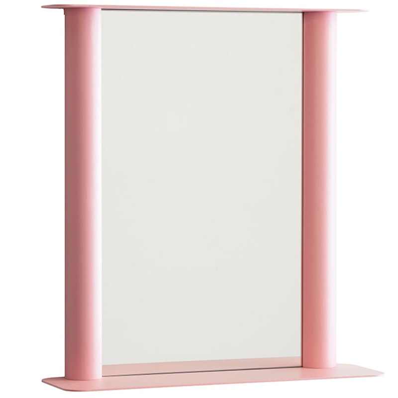 Pipeline Wall Mirror 56x60.6 cm, Pink