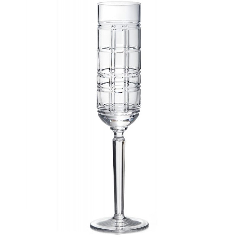 Hudson Plaid Champagne Glass