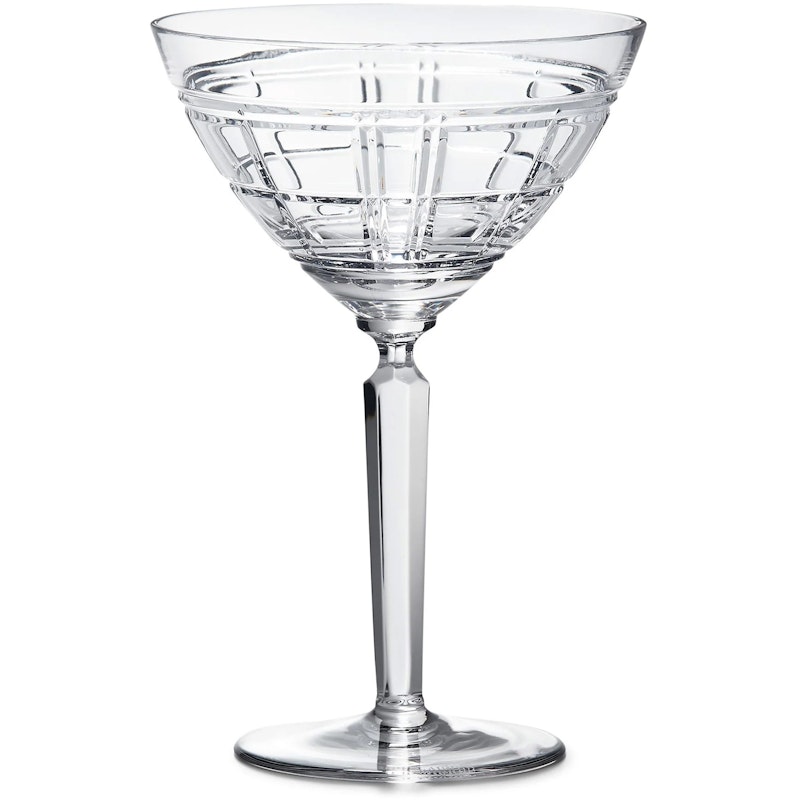 Hudson Plaid Martini Glass