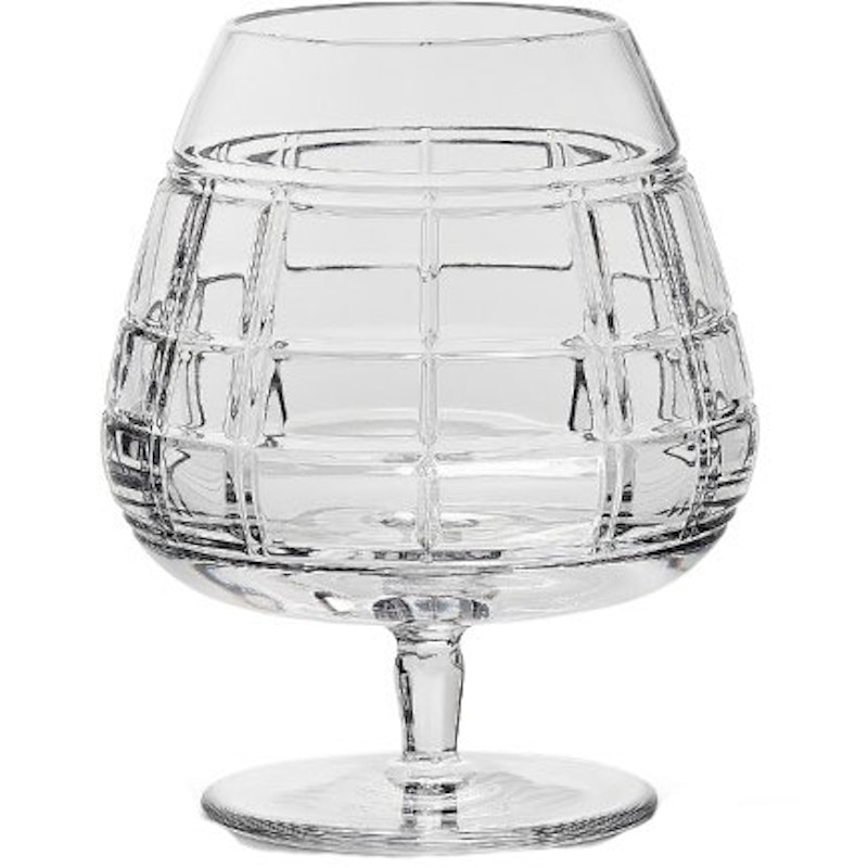 Hudson Plaid Brandy Glass