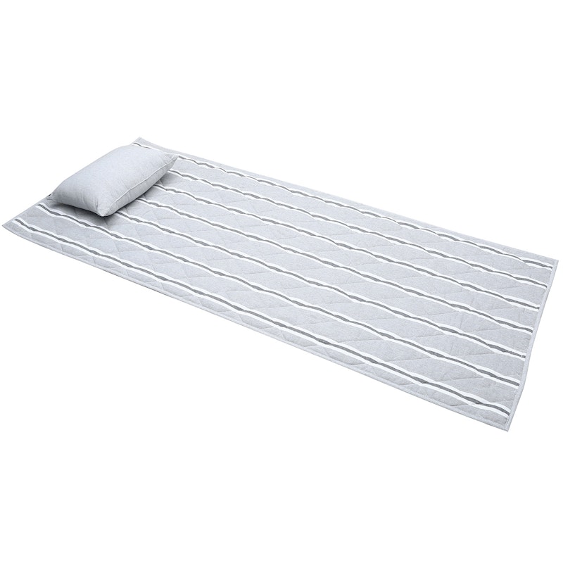 Svea Beach Mattress With Pillow 70x170 cm Grey