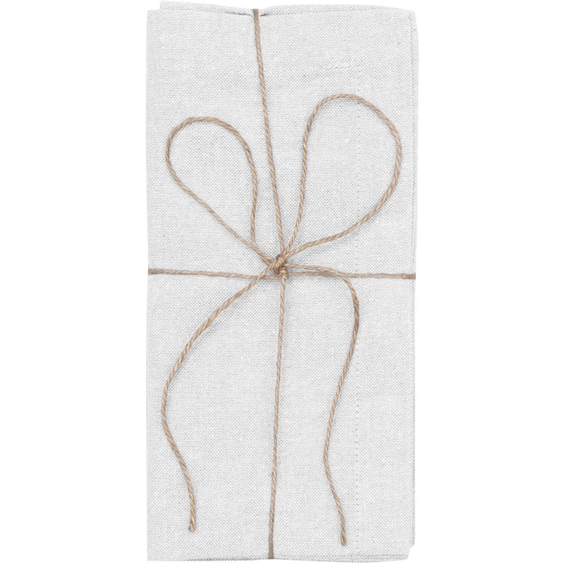 Elin Napkin 45x45 cm 2-pack Chambray, Silver / Beige