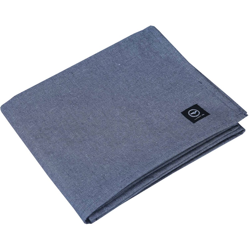 Hedvig Table Cloth Treated 140x240 cm Chambray, Navy / White