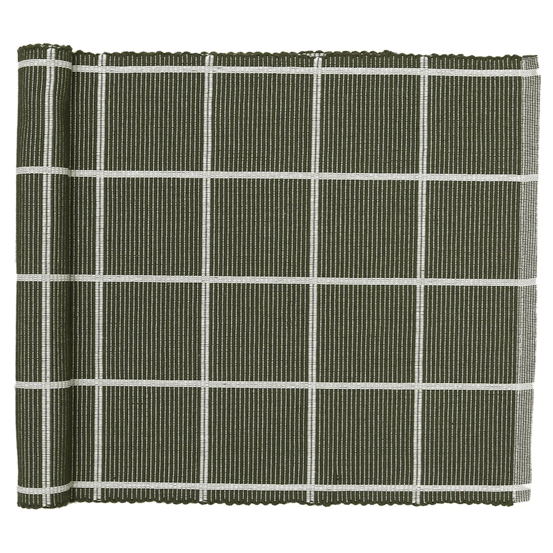 Alexander Table Runner 33x120 cm, Olive/Beige