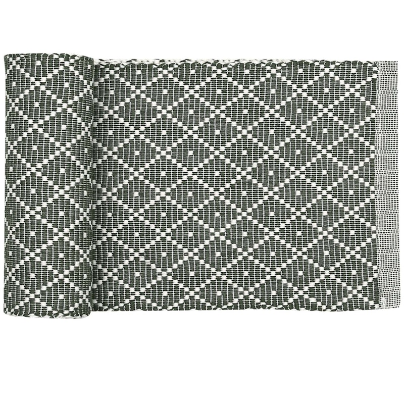 Ella Table Runner 15x140 cm, Olive Green